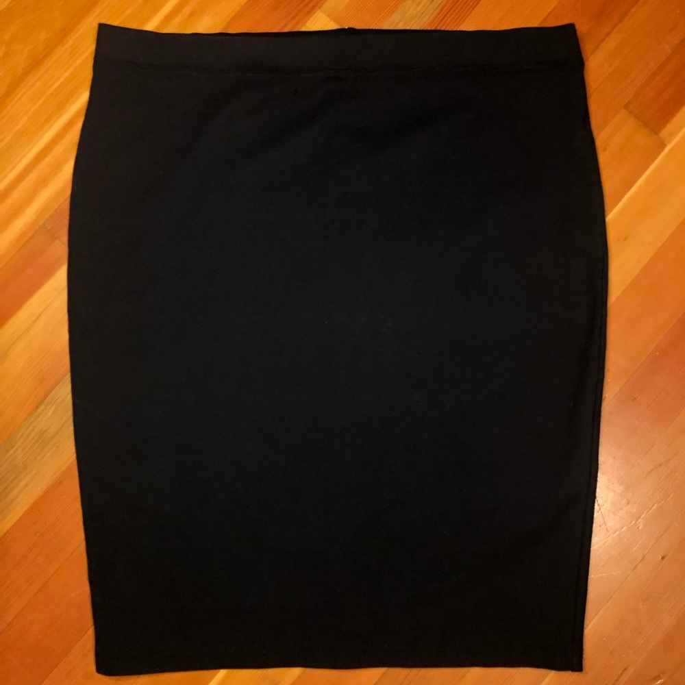 Forever 21 plus size black pencil skirt 0X
